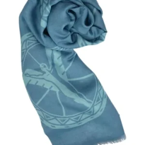 Accessoires Carlo Colucci Schal Campei In Jeansblau Günstig Kaufen 9