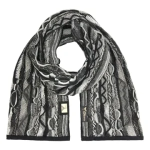 Accessoires Carlo Colucci Schal Corapi In Schwarz / Grau Günstig Kaufen 12
