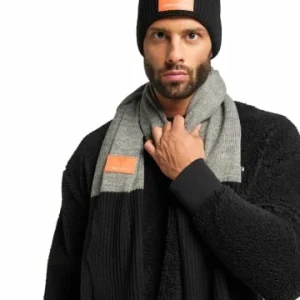 Accessoires Carlo Colucci Schal Dall’Oca In Anthrazit Meliert Günstig Kaufen 13