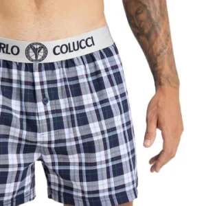 Bekleidung Carlo Colucci Slip Cavagna In Blau / Weiß Günstig Kaufen 10