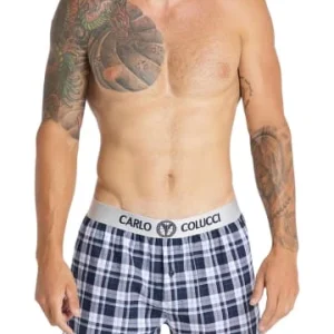 Bekleidung Carlo Colucci Slip Cavagna In Blau / Weiß Günstig Kaufen 18