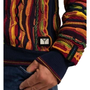 Outdoor & Sport Carlo Colucci Strickjacke Conzatti In Navy / Orange Günstig Kaufen 8