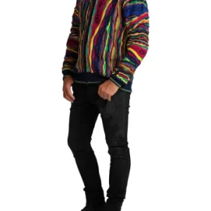 Outdoor & Sport Carlo Colucci Strickjacke Conzatti In Navy / Rot Günstig Kaufen 10