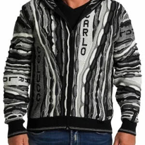 Outdoor & Sport Carlo Colucci Strickjacke Conzatti In Schwarz Günstig Kaufen 12