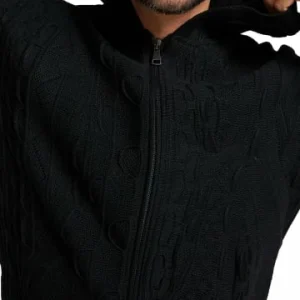 Outdoor & Sport Carlo Colucci Strickjacke Copello In Schwarz Günstig Kaufen 8