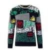 Bekleidung Carlo Colucci Strickpullover – C10905 – Black / Grey / Green Günstig Kaufen 16