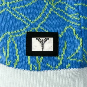 Bekleidung Carlo Colucci Strickpullover – C10905 – Blue / Beige Günstig Kaufen 12
