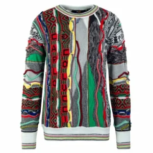 Bekleidung Carlo Colucci Strickpullover – C10906 – Red / Grey Günstig Kaufen 8