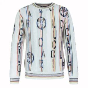 Bekleidung Carlo Colucci Strickpullover – C9819 591 – Off White Günstig Kaufen 10