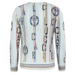 Bekleidung Carlo Colucci Strickpullover – C9819 591 – Off White Günstig Kaufen 12