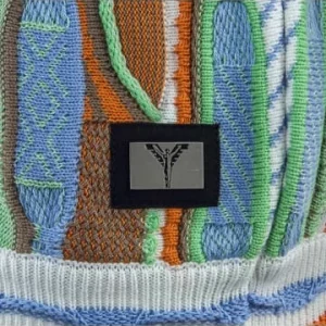 Bekleidung Carlo Colucci Strickpullover – C9916 591 – White / Green Günstig Kaufen 16