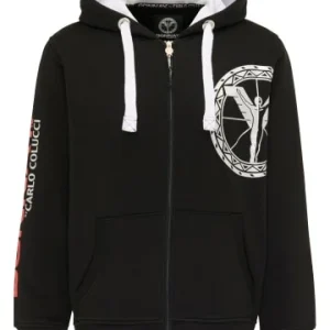 Outdoor & Sport Carlo Colucci Sweatjacke Cerciello In Schwarz Günstig Kaufen 12
