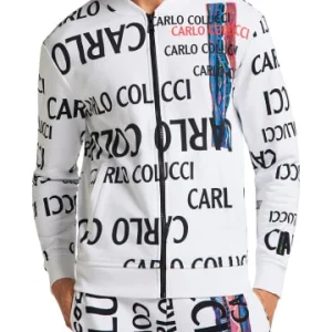 Outdoor & Sport Carlo Colucci Sweatjacke Conforti In Weiß Günstig Kaufen 15
