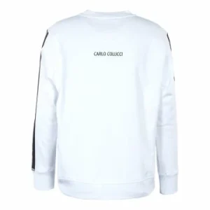 Outdoor & Sport Carlo Colucci Sweatshirt – Basic Line Sweat – White Günstig Kaufen 14