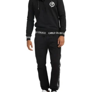 Bekleidung Carlo Colucci Sweatshirt Carloni In Schwarz Günstig Kaufen 10