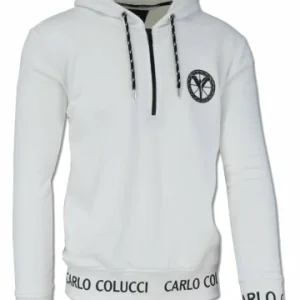 Bekleidung Carlo Colucci Sweatshirt Carloni In Weiß Günstig Kaufen 9