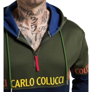 Bekleidung Carlo Colucci Sweatshirt Carrari In Grün Günstig Kaufen 8
