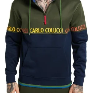 Bekleidung Carlo Colucci Sweatshirt Carrari In Grün Günstig Kaufen 10