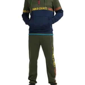 Bekleidung Carlo Colucci Sweatshirt Carrari In Grün Günstig Kaufen 12