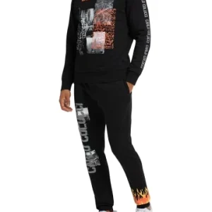 Outdoor & Sport Carlo Colucci Sweatshirt Ciprani In Schwarz Günstig Kaufen 12