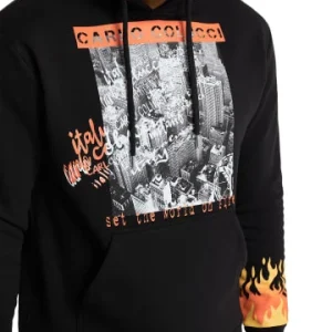 Outdoor & Sport Carlo Colucci Sweatshirt Ciprian In Schwarz Günstig Kaufen 8