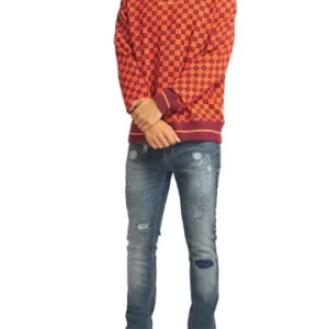 Outdoor & Sport Carlo Colucci Sweatshirt Dallabona In Bordeaux Günstig Kaufen 10