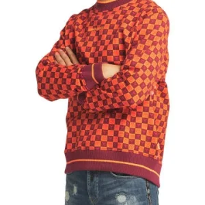 Outdoor & Sport Carlo Colucci Sweatshirt Dallabona In Bordeaux Günstig Kaufen 12