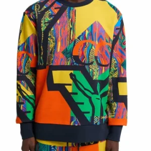 Outdoor & Sport Carlo Colucci Sweatshirt Damiano In Navy / Mehrfarbig Günstig Kaufen 15