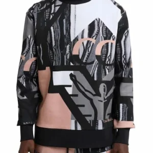 Outdoor & Sport Carlo Colucci Sweatshirt Damiano In Schwarz / Mehrfarbig Günstig Kaufen 9