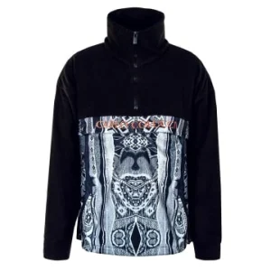 Bekleidung Carlo Colucci Sweatshirt – Polartec Fleece – Black / Grey Günstig Kaufen 7