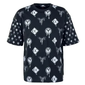 Bekleidung Carlo Colucci T-Shirt – 3097 – Black / White Günstig Kaufen 7