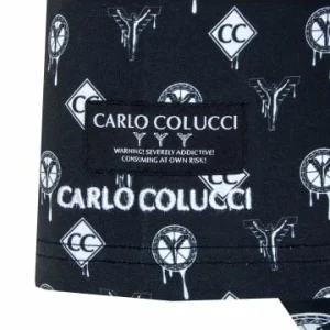 Bekleidung Carlo Colucci T-Shirt – 3097 – Black / White Günstig Kaufen 9
