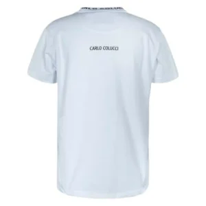 Bekleidung Carlo Colucci T-Shirt – Basic Line 2346 – White Günstig Kaufen 14