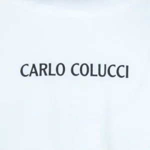 Bekleidung Carlo Colucci T-Shirt – Basic Line 2346 – White Günstig Kaufen 16