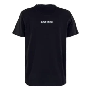 Bekleidung Carlo Colucci T-Shirt – Basic Line TS 2346 – Black Günstig Kaufen 14