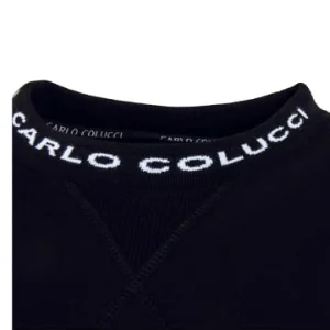 Bekleidung Carlo Colucci T-Shirt – Basic Line TS 2346 – Black Günstig Kaufen 16