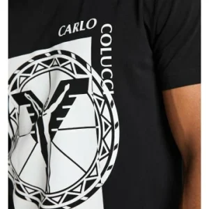 Bekleidung Carlo Colucci T-Shirt Camol In Schwarz Günstig Kaufen 8