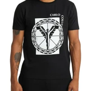 Bekleidung Carlo Colucci T-Shirt Camol In Schwarz Günstig Kaufen 10