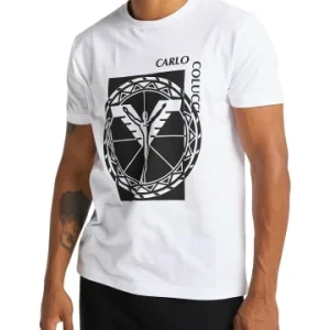 Bekleidung Carlo Colucci T-Shirt Camol In Weiß Günstig Kaufen 12