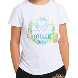 Bekleidung Carlo Colucci T-Shirt Canazei In Weiß Günstig Kaufen 8
