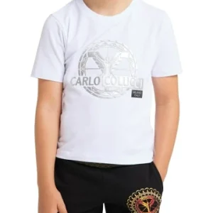 Bekleidung Carlo Colucci T-Shirt Canazza In Weiß Günstig Kaufen 12
