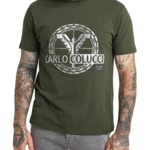 Bekleidung Carlo Colucci T-Shirt Caobelli In Grün Günstig Kaufen 12