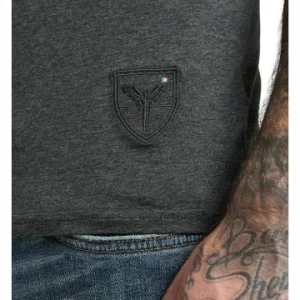 Bekleidung Carlo Colucci T-Shirt Cavallari In Anthrazit Meliert Günstig Kaufen 8