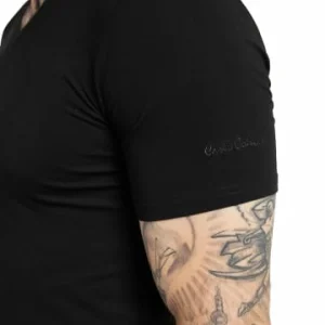 Bekleidung Carlo Colucci T-Shirt Cavallari In Schwarz Günstig Kaufen 8