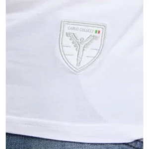 Bekleidung Carlo Colucci T-Shirt Cavallari In Weiß Günstig Kaufen 8