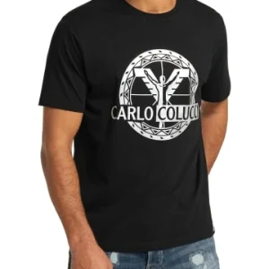 Bekleidung Carlo Colucci T-Shirt Chiericato In Schwarz Günstig Kaufen 12