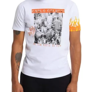 Bekleidung Carlo Colucci T-Shirt Cipolla In Weiß Günstig Kaufen 12