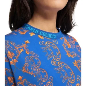 Bekleidung Carlo Colucci T-Shirt Ciresa In Blau Günstig Kaufen 14