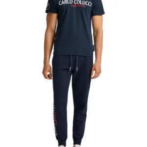 Bekleidung Carlo Colucci T-Shirt Conte In Blau Günstig Kaufen 14