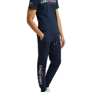 Bekleidung Carlo Colucci T-Shirt Conte In Blau Günstig Kaufen 18